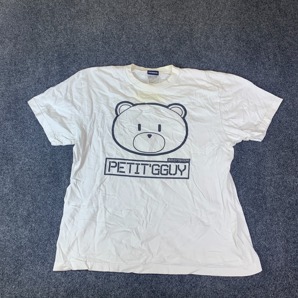 COSPA T-Shirt Mens Large White Good Gundam Petit'GGuy Graphic Anime Tee